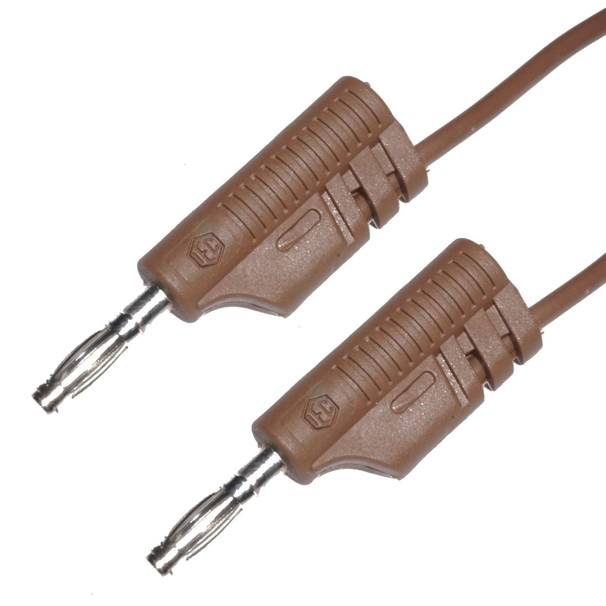 30cm Cable w/ Banana Plugs - Brown
