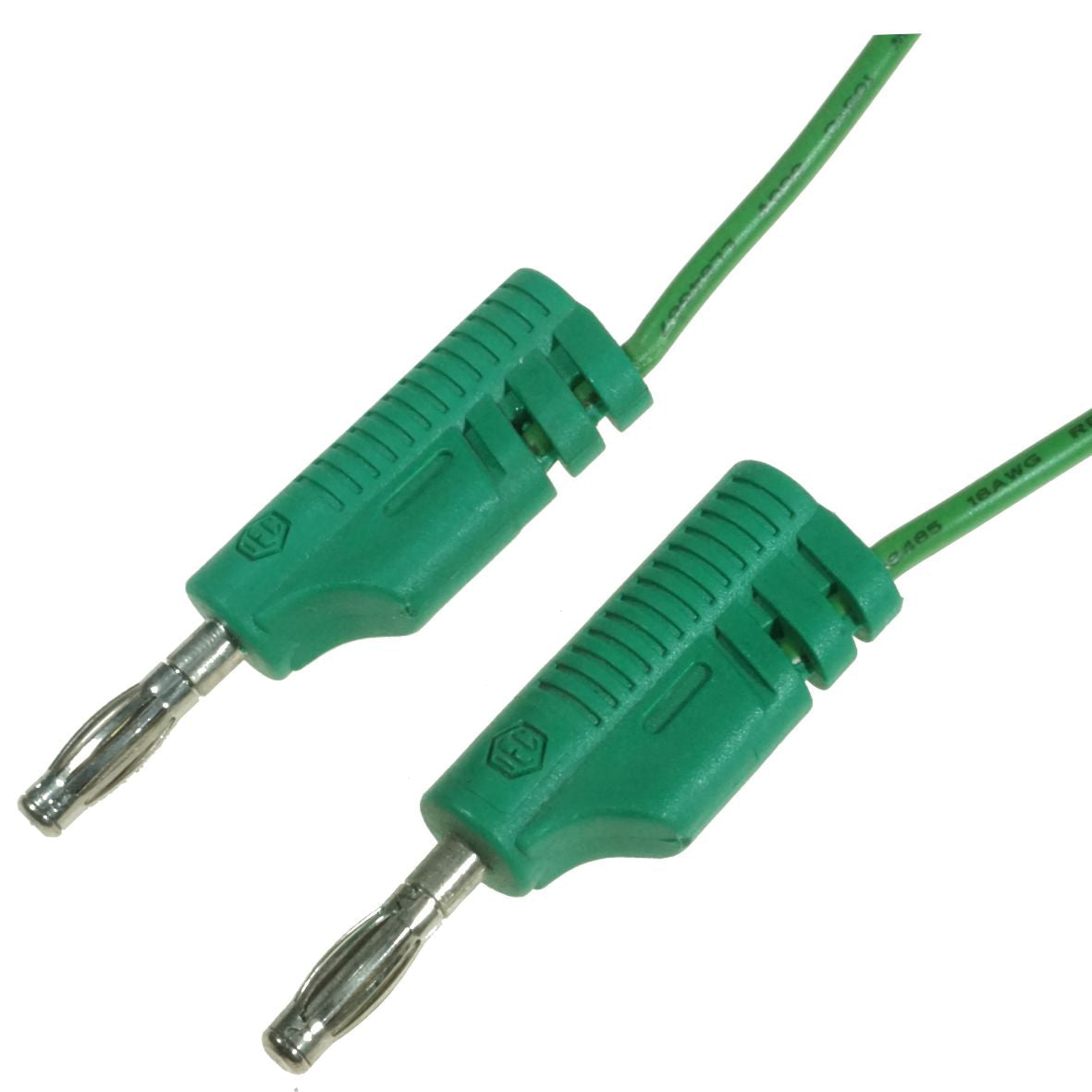 30cm Cable w/ Banana Plugs - Green