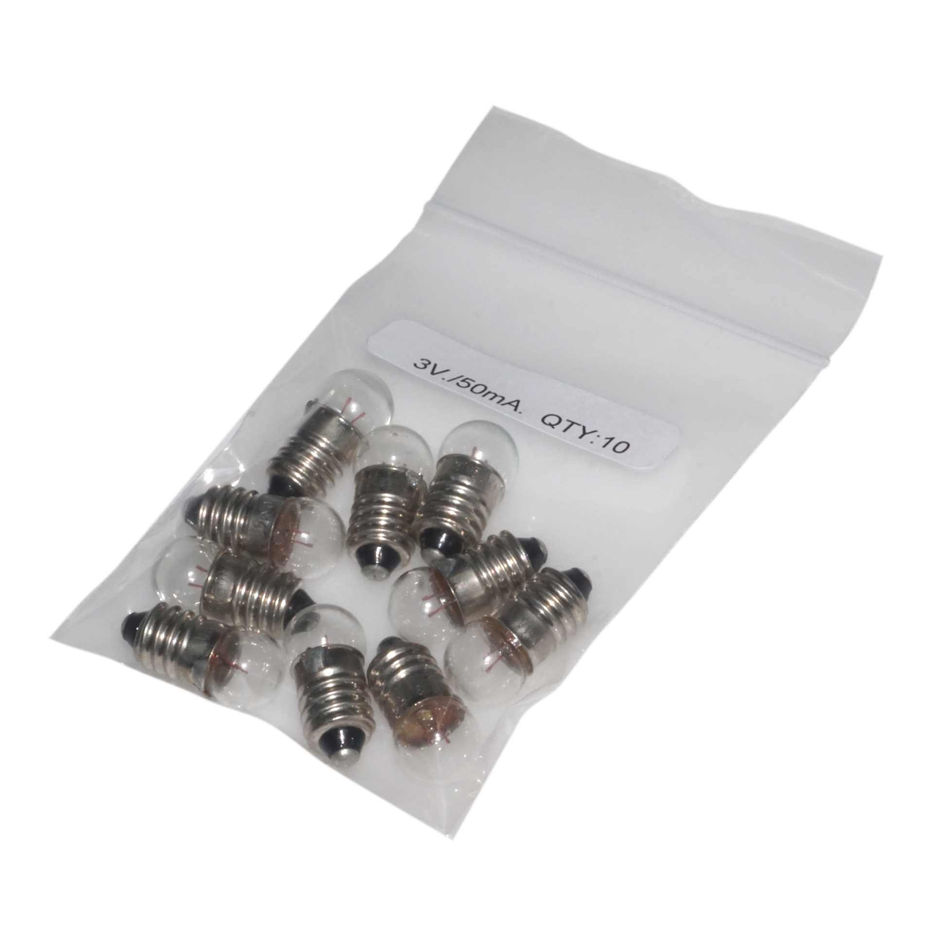 Spare Lamps - 6V 50mA Set of 10